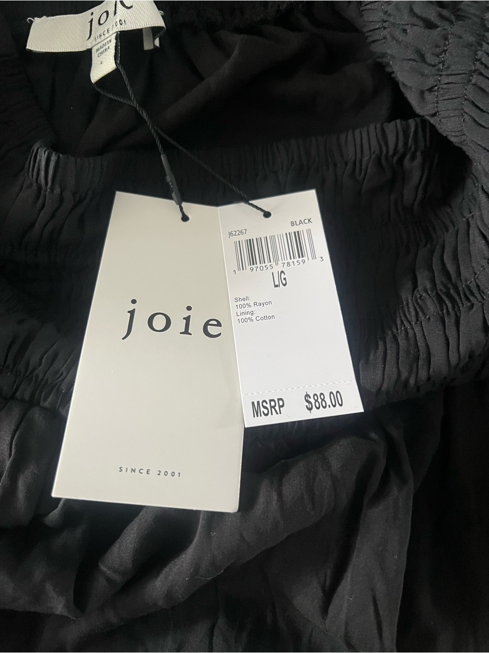 Joie Black Maxi Skirt with Elastic Waist